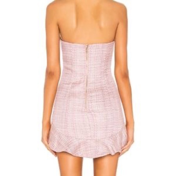 Majorelle Strapless Pink (tweed) Mini Dress - Picture 2 of 9